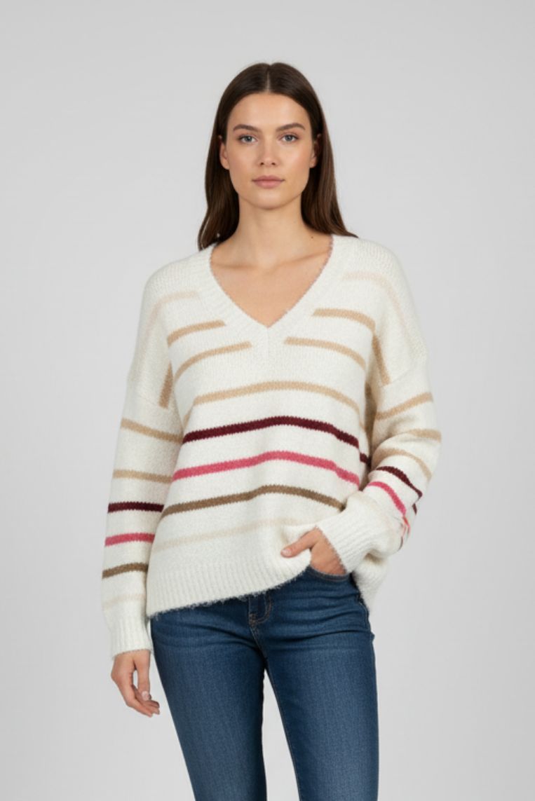 MULTICOLOR STRIPED SWEATER