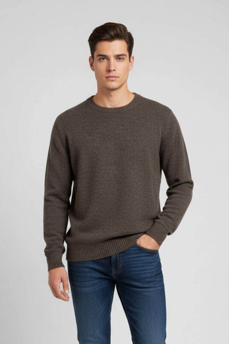 BASIC-PULLOVER MIT ROLLKRAGENPULLOVER