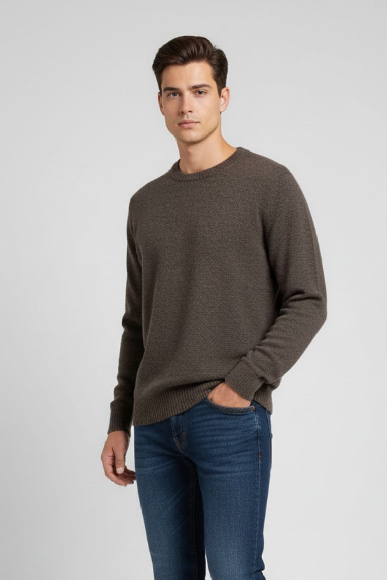 BASIC-PULLOVER MIT ROLLKRAGENPULLOVER |