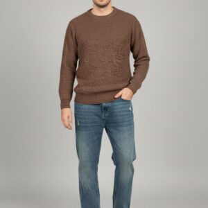 HU193-Jeans mit weitem Bein JEANS MIT WEITEM BEIN UND RIPS |