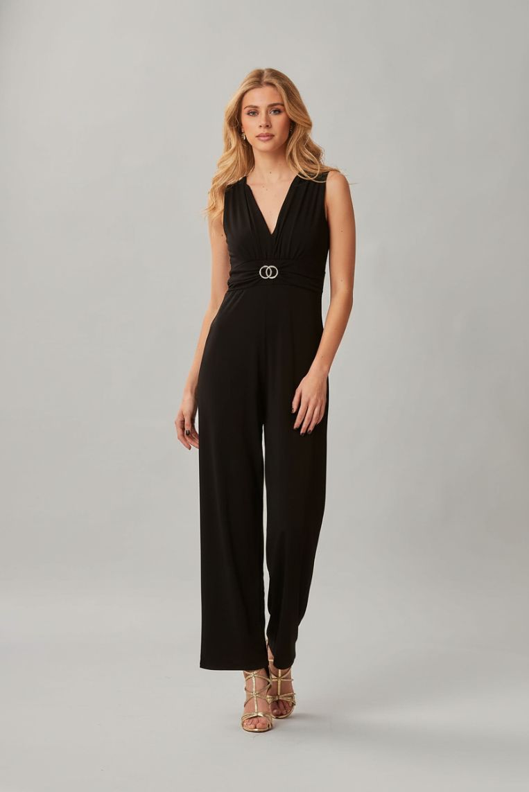 ÄRMELLOSES JUMPSUIT-GÜRTELDETAIL