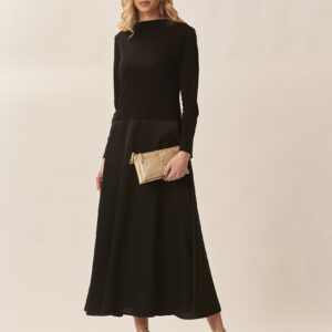 HD157 LONG SATIN DRESS |