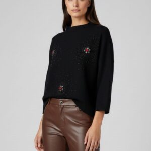 PULLOVER MIT APPLIKATIONEN |