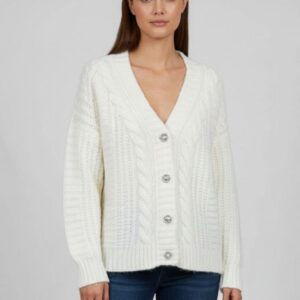 HD288 STRICKJACKE MIT ZÖPFEN UND JUWELENKNÖPFEN |