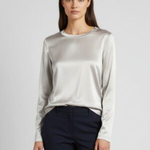 HD330-pearl SATIN VISCOSE T-SHIRT |