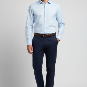 CHINOS MIT DIAGONALER WEBUNG |