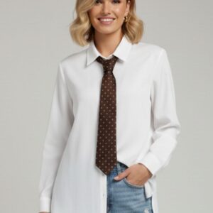 CAMICIA OVERSIZE CON CRAVATTA |