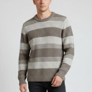 hu211-corda MAGLIONE A RIGHE MELANGE |