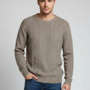 hu212-corda MAGLIONE CON TRECCE |