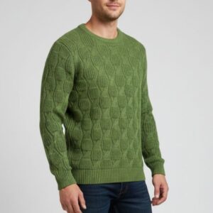MAGLIONE CON TRECCE VERTICALI |