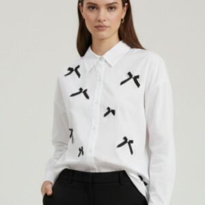 CAMICIA OVER CON FIOCCHI |