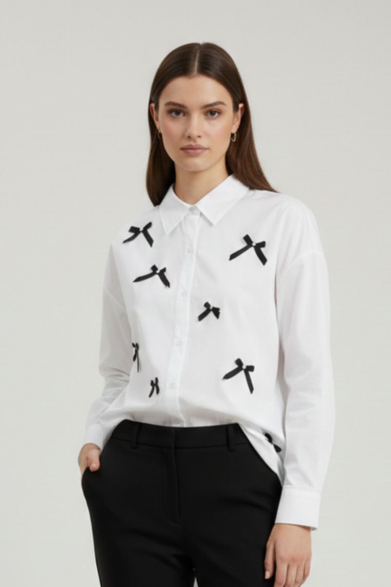 CAMICIA OVER CON FIOCCHI |