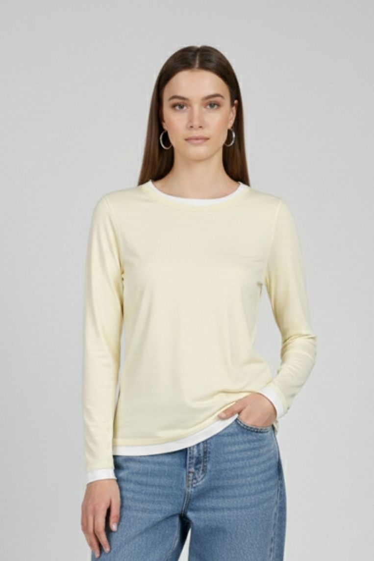 T-SHIRT PROFILI A CONTRASTO
