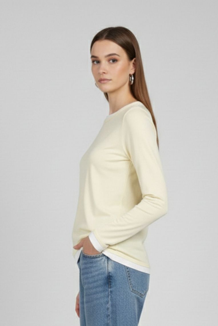 T-SHIRT PROFILI A CONTRASTO |