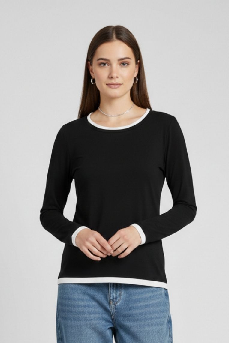 T-SHIRT PROFILI A CONTRASTO |