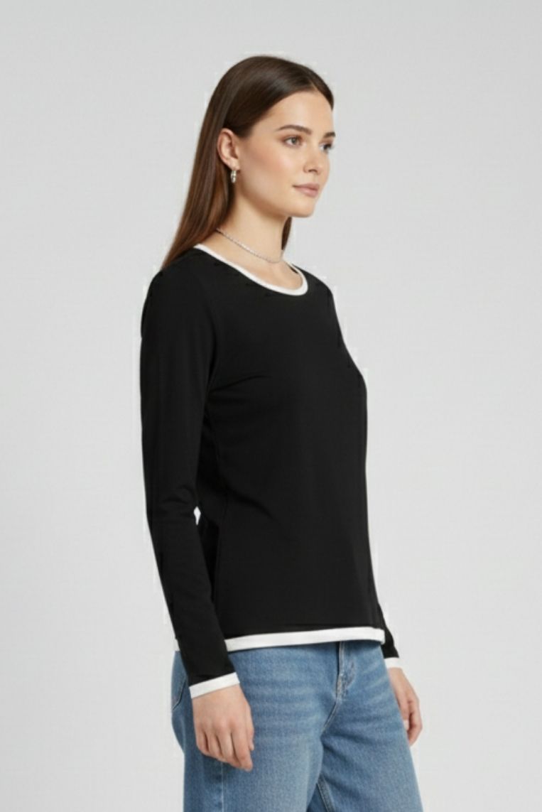 T-SHIRT PROFILI A CONTRASTO |