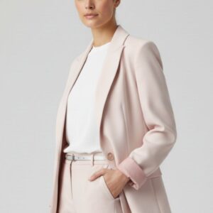 ID176-ROSA1-1 GIACCA OVERSIZE TESSUTO FLUIDO |