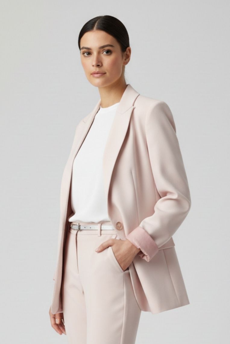 ID176-ROSA1-1 GIACCA OVERSIZE TESSUTO FLUIDO |