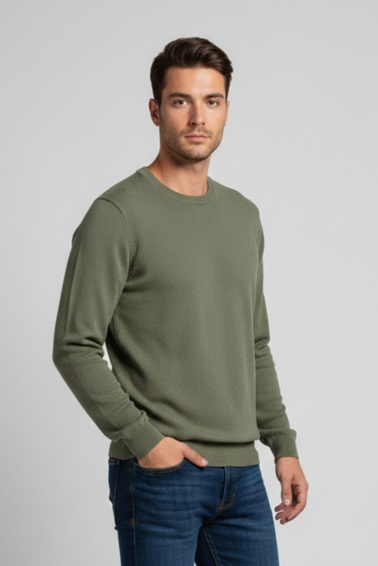 MAGLIA IN COTONE PUNTO RISO |