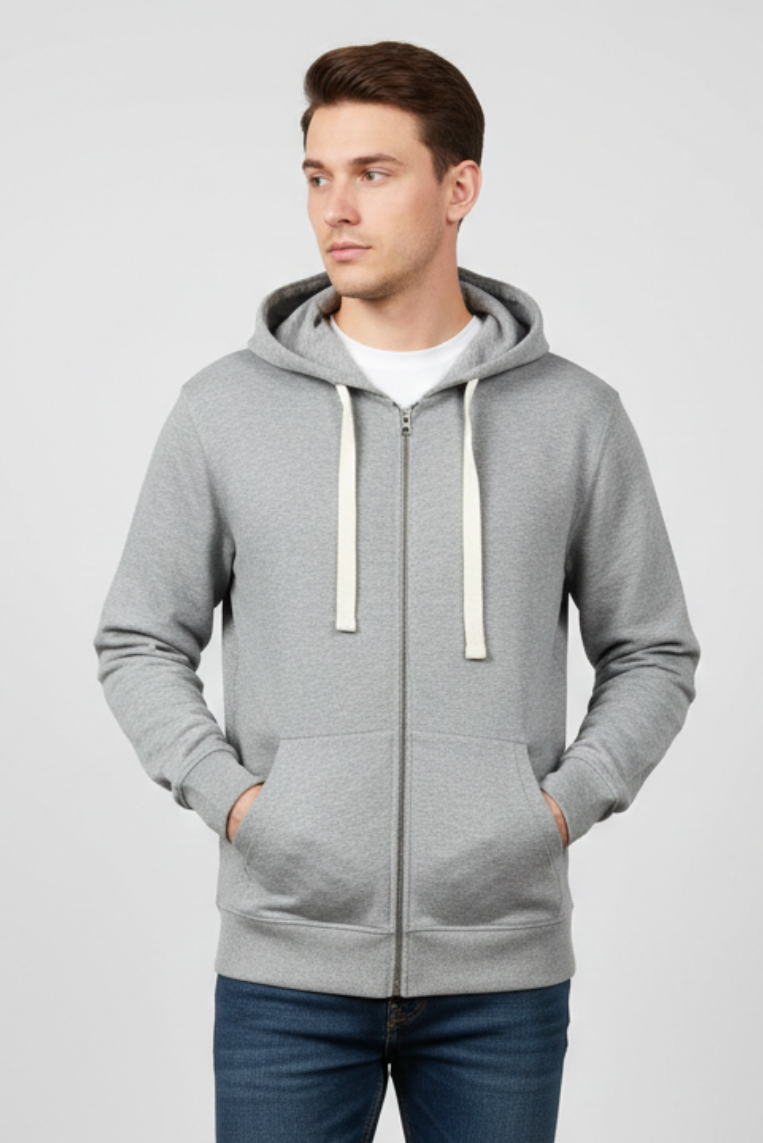 iu097-grigio-1 FELPA CON CAPPUCCIO FULL ZIP |