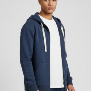 iu097-jeans1 FELPA CON CAPPUCCIO FULL ZIP |