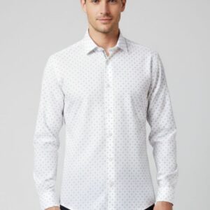iu099-1 CAMICIA POP STRETCH MICRO STAMPA |