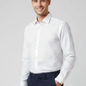 iu099 CAMICIA POP STRETCH MICRO STAMPA |