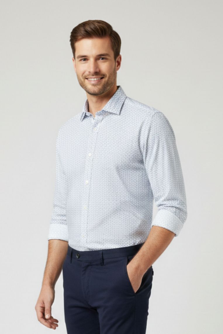 CAMICIA POP STRETCH MICRO STAMPA |
