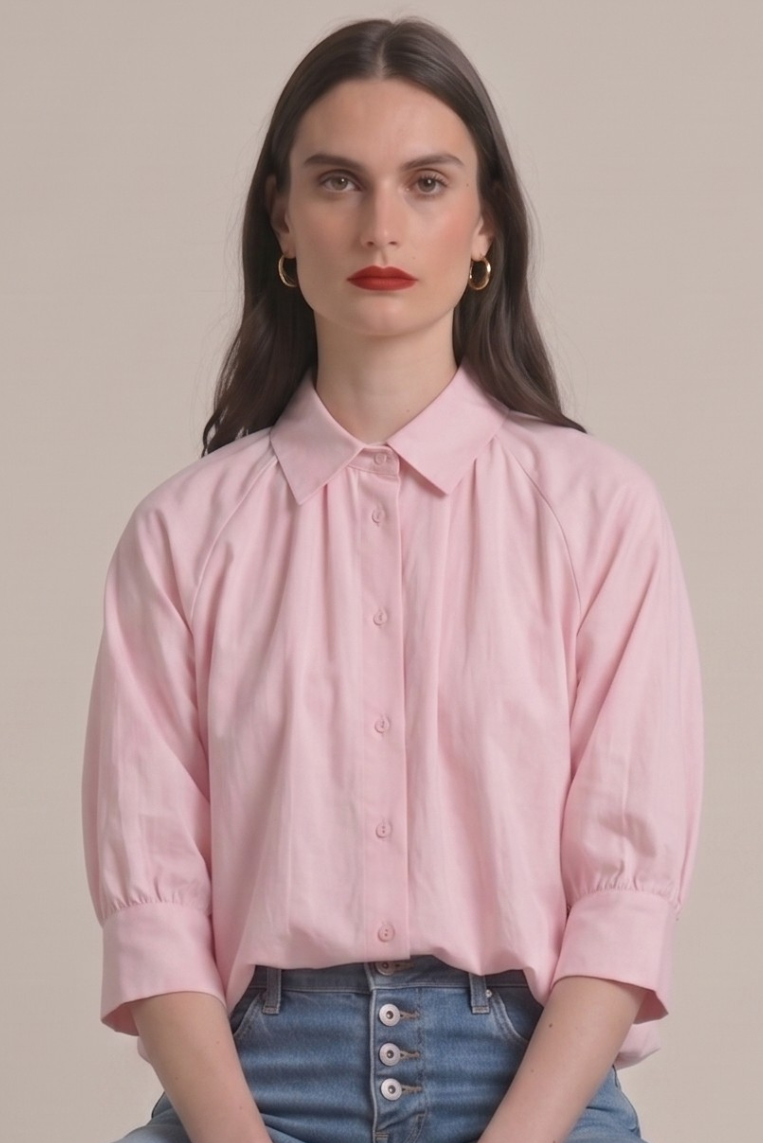 id403 rosa (2).png CAMICIA IN POPELINE A PALLONCINO |