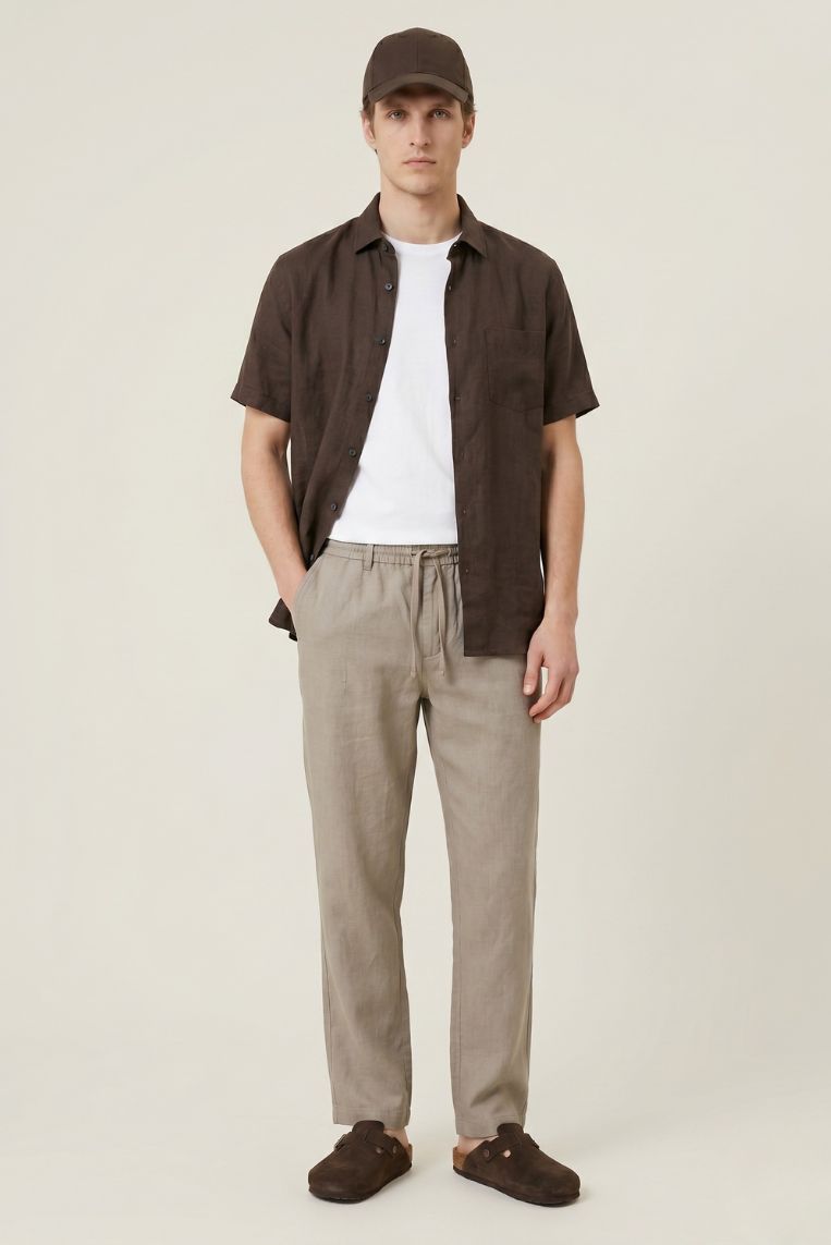 PANTALACCIO MISTO LINO