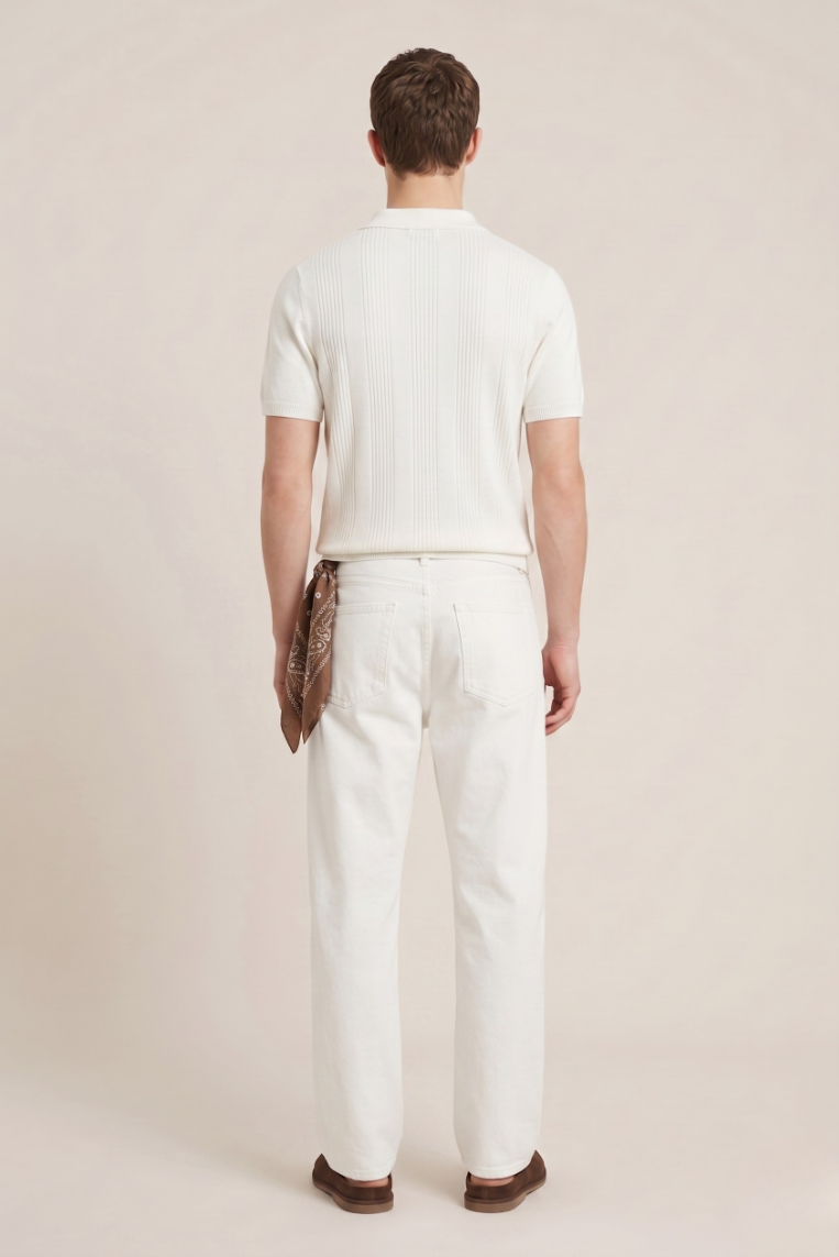 DENIM STRAIGHT FIT BIANCO |