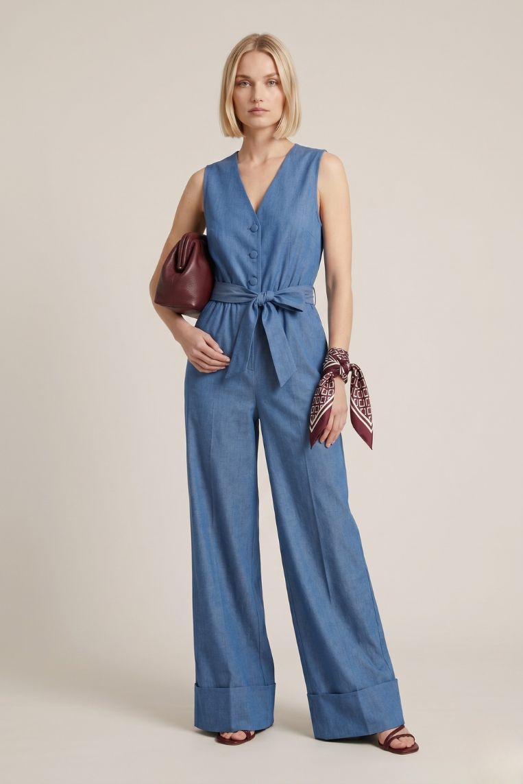 TUTA SMANICATA CHAMBRAY