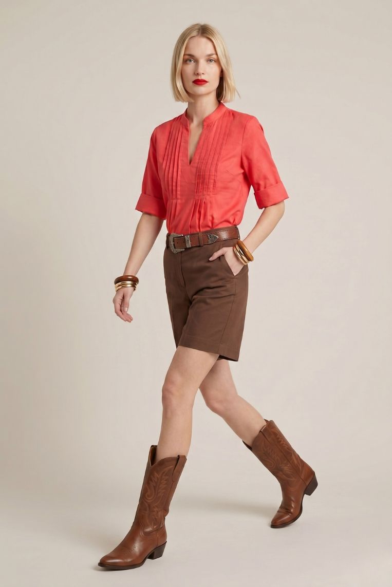 id298 marrone (1).jpg BERMUDA FLUIDO VISCOSA LINO |
